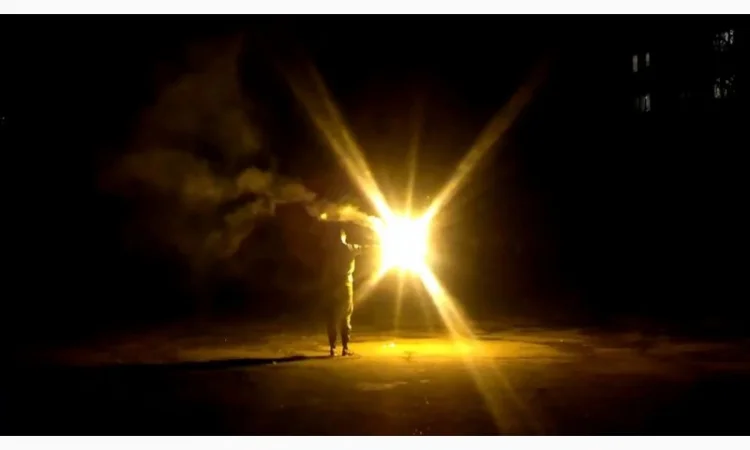 Сигнальний вогонь жовтого кольору Hand FLARE - фото № 5