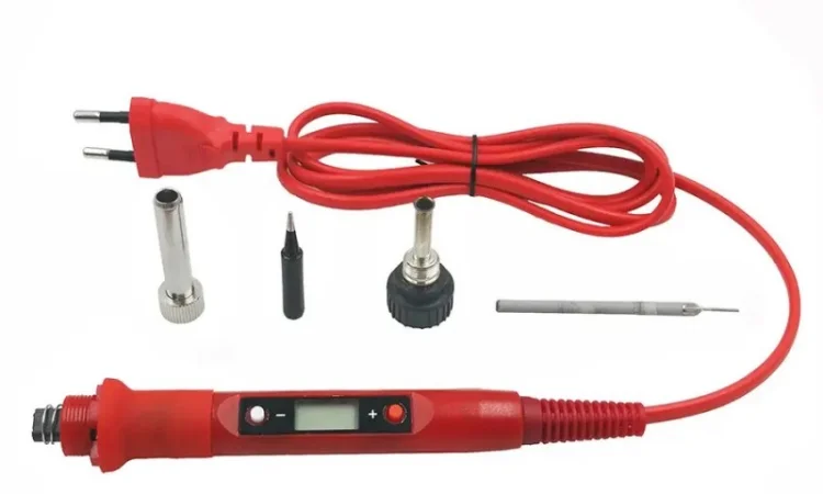 Набор инструментов для пайки Lefavor 80W 12 в 1 с дисплеем - фото № 5