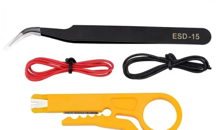Набір інструментів для паяння професійний ESD SAFE 14 в 1. Паяльник 60 Вт - фото № 8