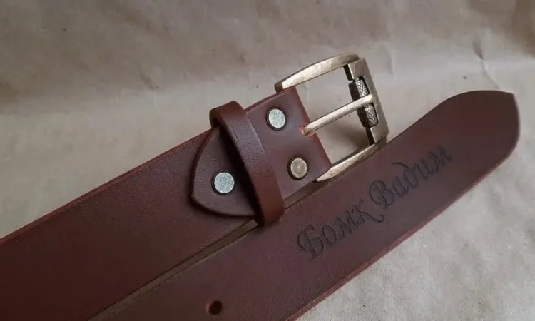 Шкіряний ремінь ′PalMar′ 125*4 см - фото № 2