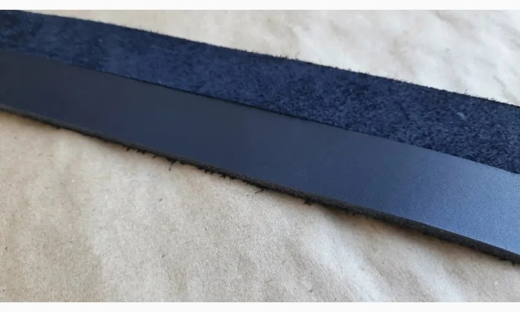 Заготовки для ременів з натуральної шкіри темно-синього кольору - фото № 2