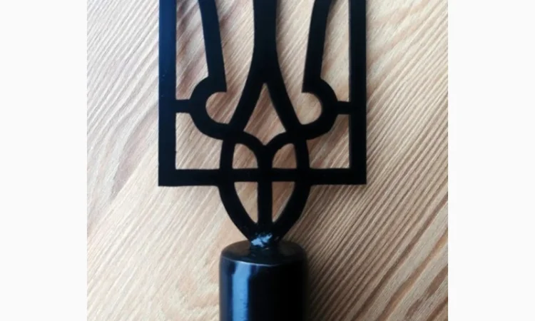 Наконечник на флагшток для флага с гербом Тризуб - фото № 4