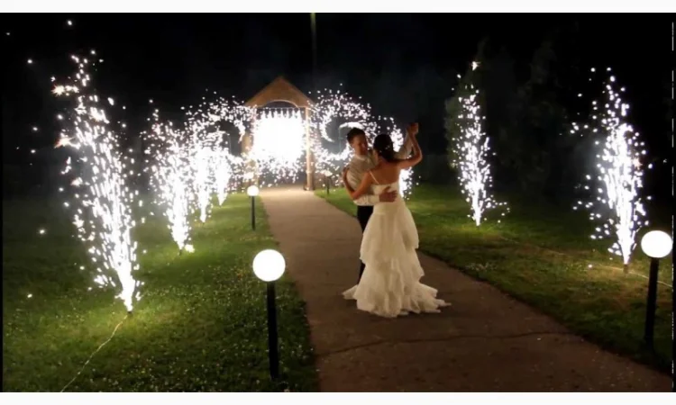 Холодные Фонтаны набор 5 штук сценические silver высота выстрела 4 м - фото № 1