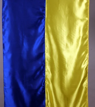 Атласный флаг Украины 190х90 см - фото № 2