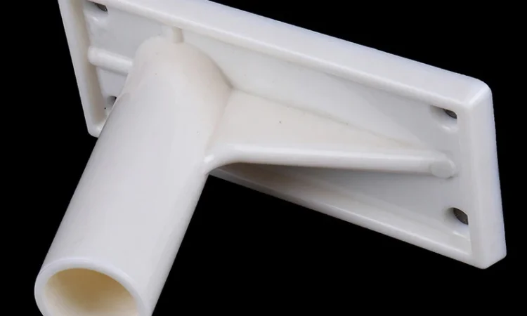 Держатель для флага под флагшток маленький белый - фото № 2