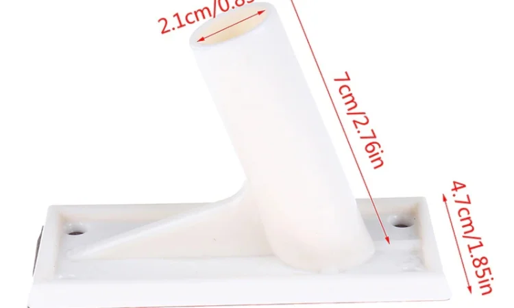 Держатель для флага под флагшток маленький белый - фото № 3