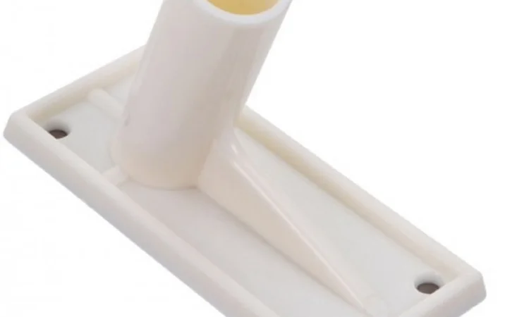 Держатель для флага под флагшток маленький белый - фото № 4