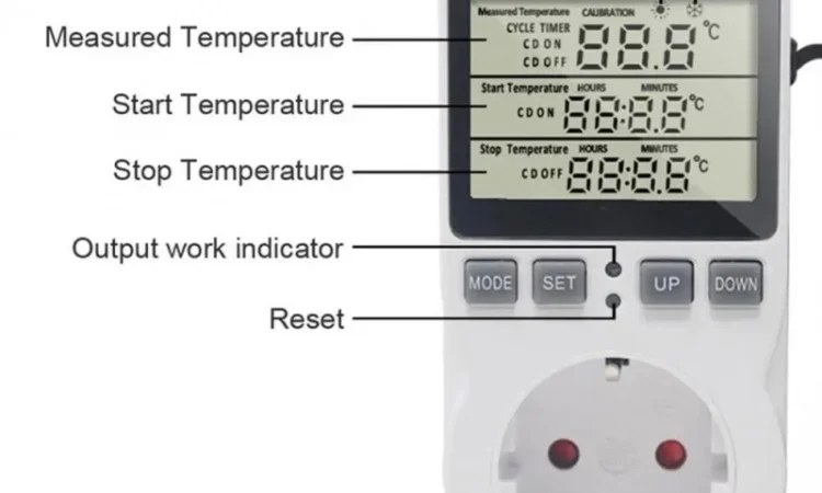 Цифровой терморегулятор с функцией памяти на 16 А - фото № 4
