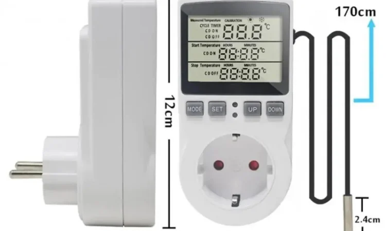 Цифровой терморегулятор с функцией памяти на 16 А - фото № 7