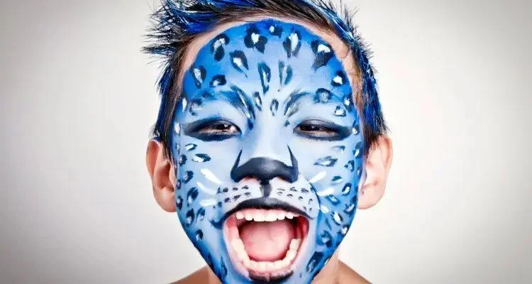 Синій аквагрим для обличчя Diamond FX - фото № 2