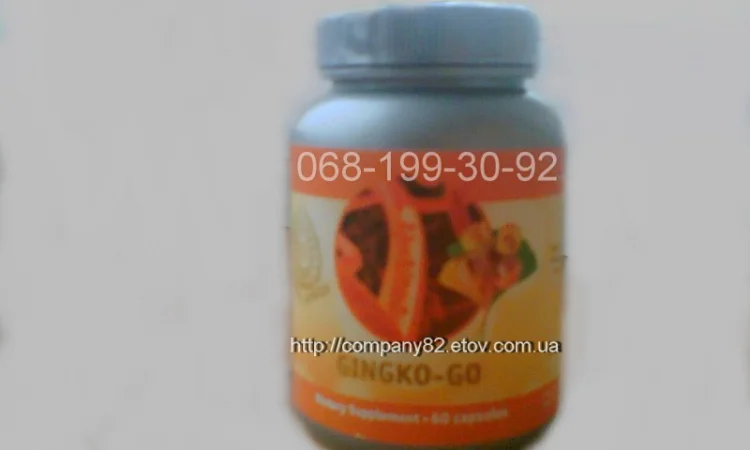 Гінкго-Гоу: дієтична добавка для здоров'я (60 капс) від Tibemed - фото № 1