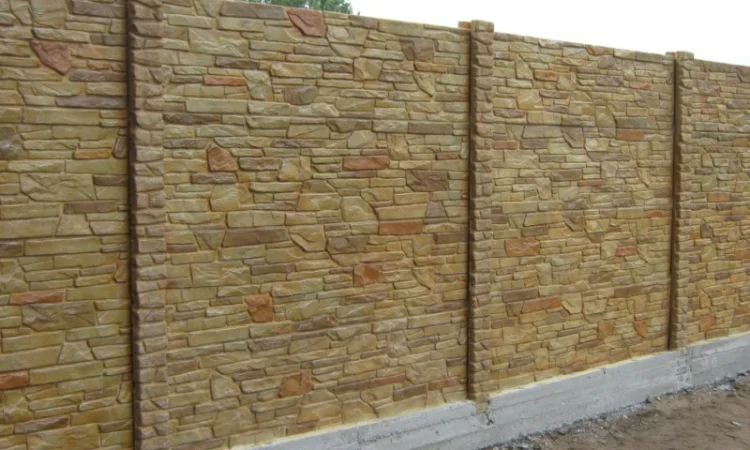 Цветные бетонные заборы, установка по Запорожью - фото № 1