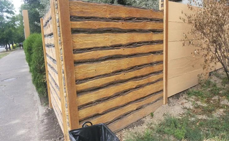 Цветные бетонные заборы, установка по Запорожью - фото № 2