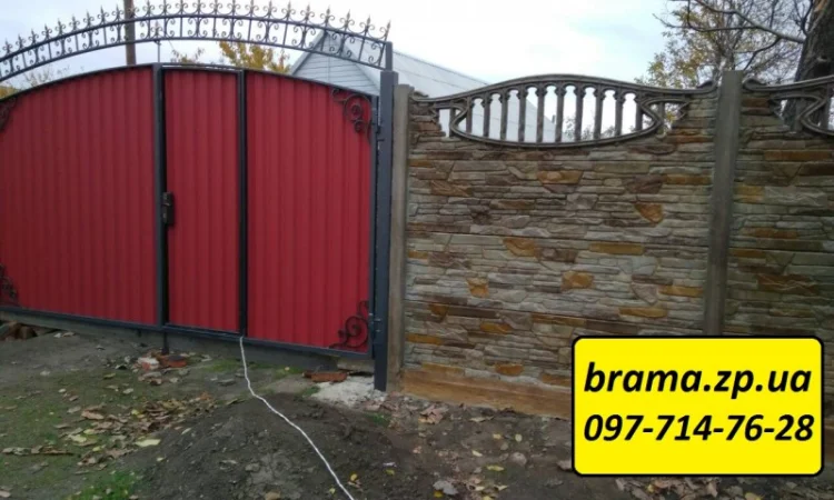 Ворота распашные гаражные. Калитки - фото № 3