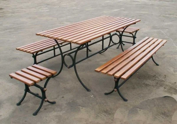 Скамейка садовая, лавочка парковая, кованная скамья для сада, дачи, лавка в парк - фото № 5