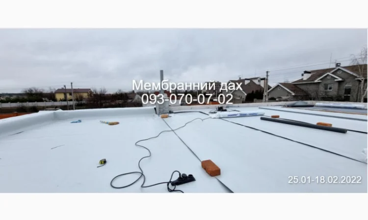 Монтаж и ремонт мембранного покрытия крыши - фото № 2