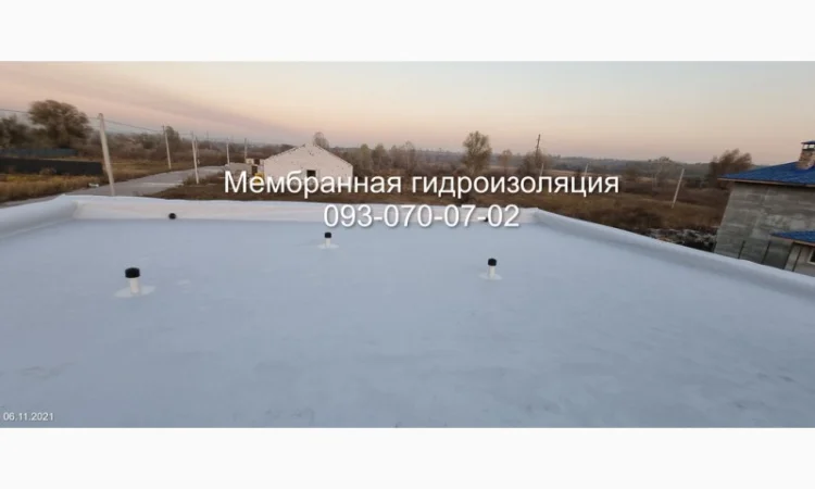 Монтаж мембранной кровли в Сумах - фото № 1