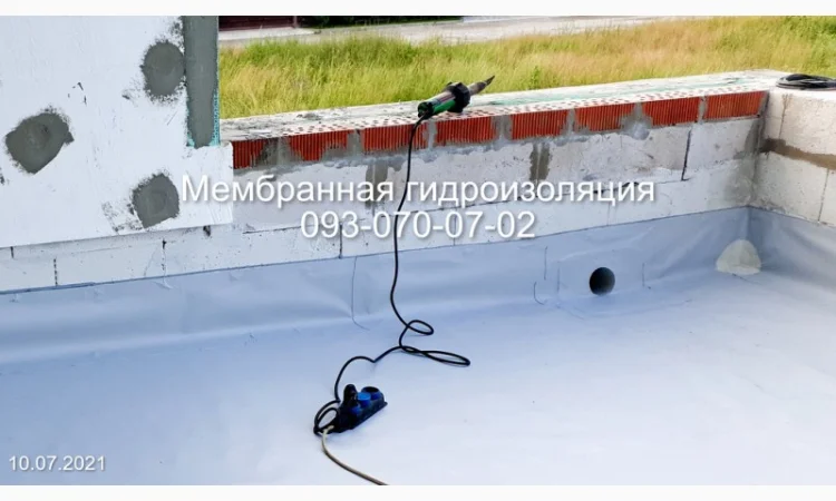 Гидроизоляция террас и крыш в Ивано-Франковске - фото № 1