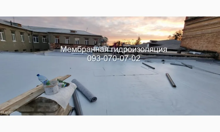 Услуги по устройству мембранной кровли ПВХ и ТПО - фото № 1
