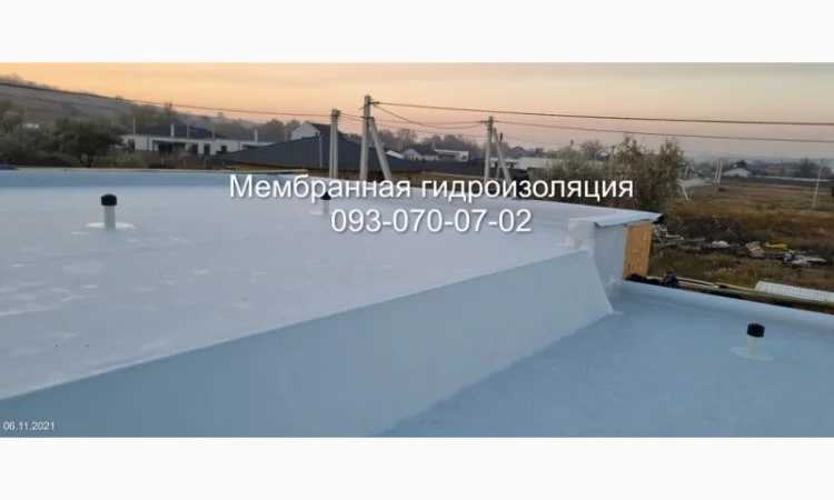 Монтаж ПВХ мембрани на даху в Луцьку - фото № 1