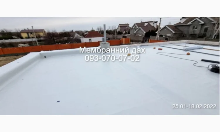 Монтаж ПВХ та ТПО покрівлі, мембранна покрівля - фото № 2