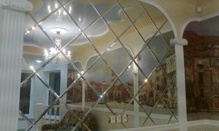 Зеркальное панно с фацетными гранями для вашего интерьера - фото № 1