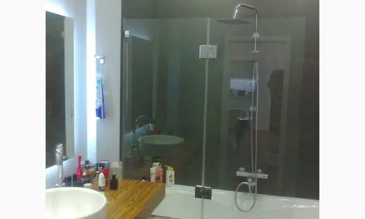 Стеклянные шторки для ванной без рамы - фото № 1