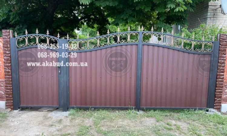 Распашные ворота, откатные ворота, навесы, козырьки, балконные ограждения, заборы - фото № 2