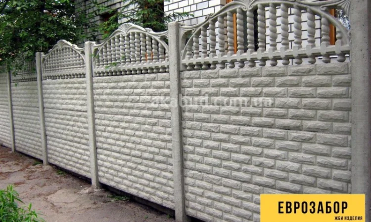 Бетонные столбы для забора. Еврозабор Кривой Рог - фото № 13