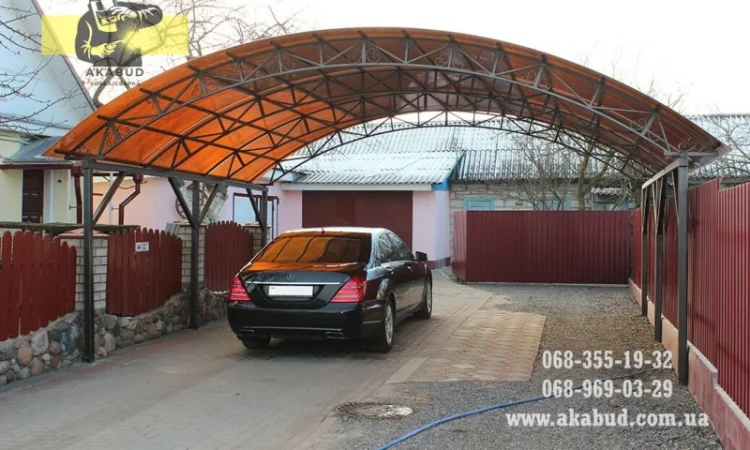 Простые ворота: распашные, откатные. Навесы, перила, решетки - фото № 20