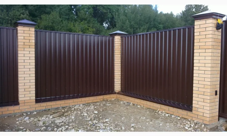 Заборы из профнастила и профлиста в Днепре - фото № 6