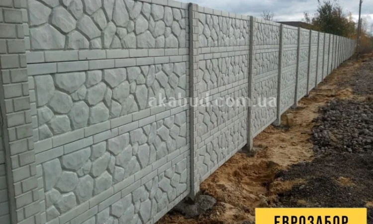 Гладкие еврозаборы и бетонные изделия - фото № 5