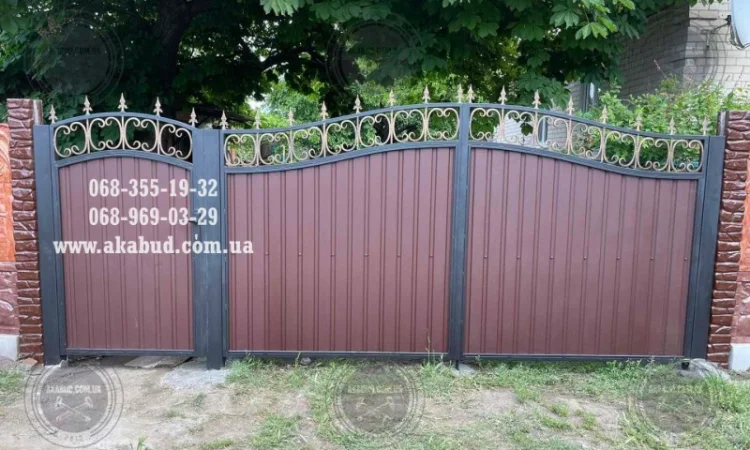 Распашные ворота, откатные ворота, навес, беседка, забор, перила - фото № 5