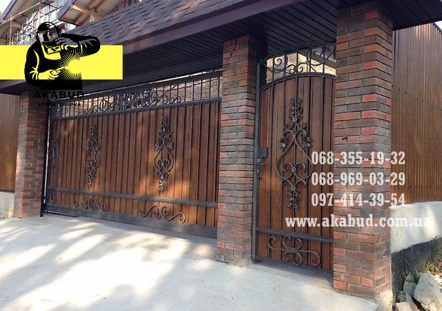 Ворота распашные на заказ - фото № 7