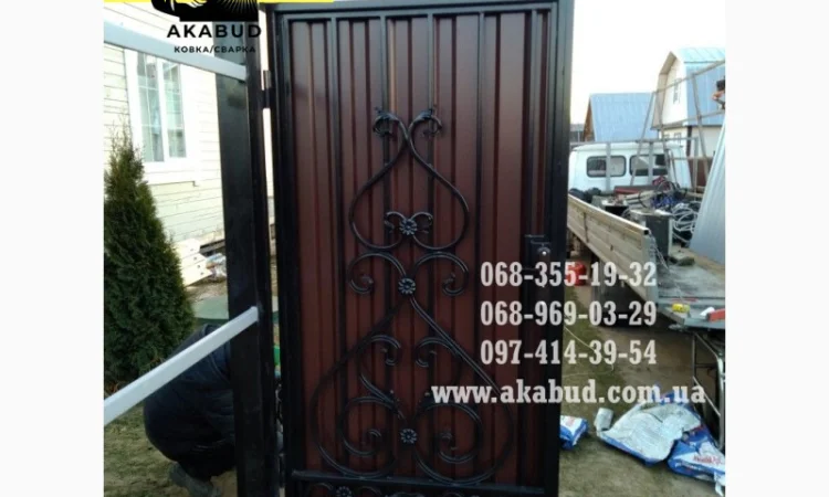 Ворота распашные на заказ - фото № 8