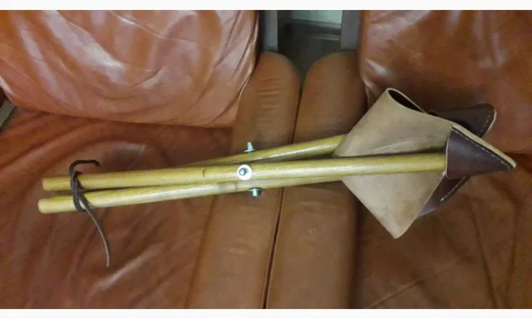 Премиум охотничий стул из древесины и кожи - фото № 5