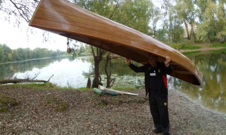 Деревянное каноэ Kipawa ручной работы - фото № 12