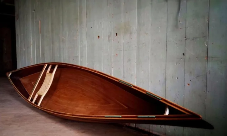 Деревянное каноэ Kipawa ручной работы - фото № 4
