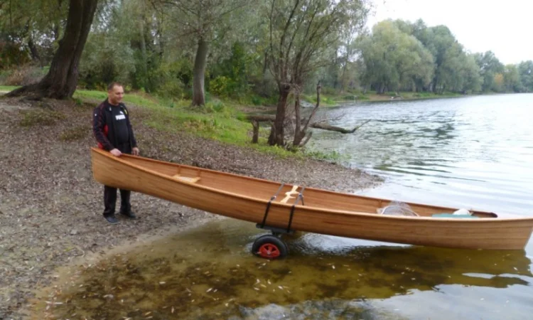 Деревянное каноэ Kipawa ручной работы - фото № 16