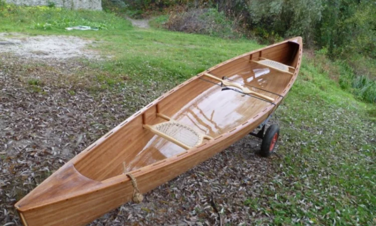 Деревянное каноэ Kipawa ручной работы - фото № 13