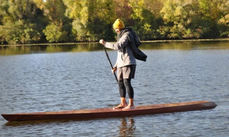 Wooden SUP. САП, доска для водных прогулок - фото № 4