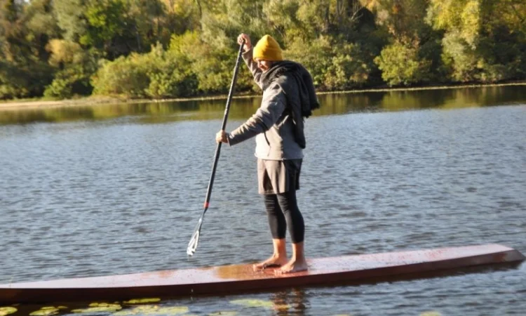 Wooden SUP. САП, доска для водных прогулок - фото № 5