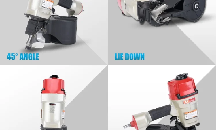 Гвоздезабивной пневмопистолет Rongpeng MCN80 для гвоздей 50-83 мм - фото № 5