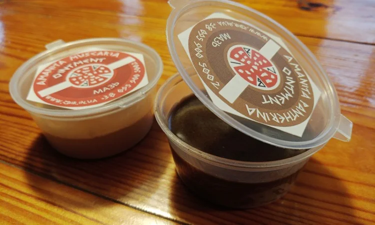 Мазь з мухомора червоного (Amanita Muscaria) та мухомора пантерного (Amanita Pantherina) - фото № 1