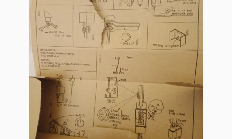 Реле контроля смазки Danfoss MP 54 060B016866 - фото № 2