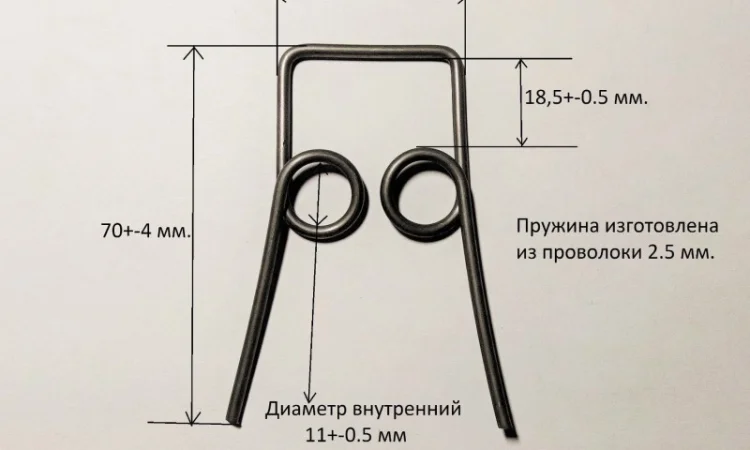 Пара пружин для детского самоката Орион на поворотный механизм - фото № 5