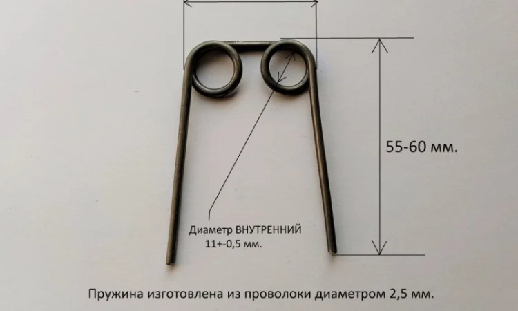 Пара пружин для детского самоката Орион на поворотный механизм - фото № 6