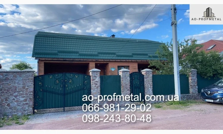 Металочерепиця RAL 6020 матова – продаж - фото № 1