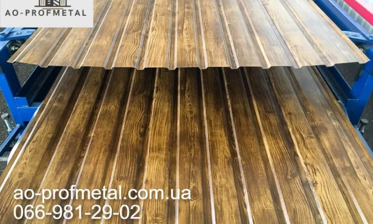 Профнастил під дерево для паркану та інші вироби - фото № 4