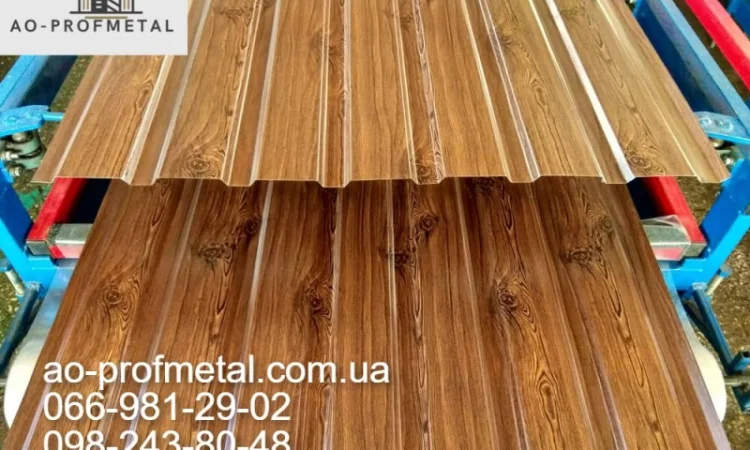 Профнастил під дерево для паркану та інші вироби - фото № 6